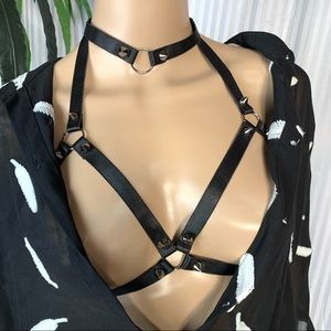0356 Sexy Lingerie Garter Strappy Cage Harness
